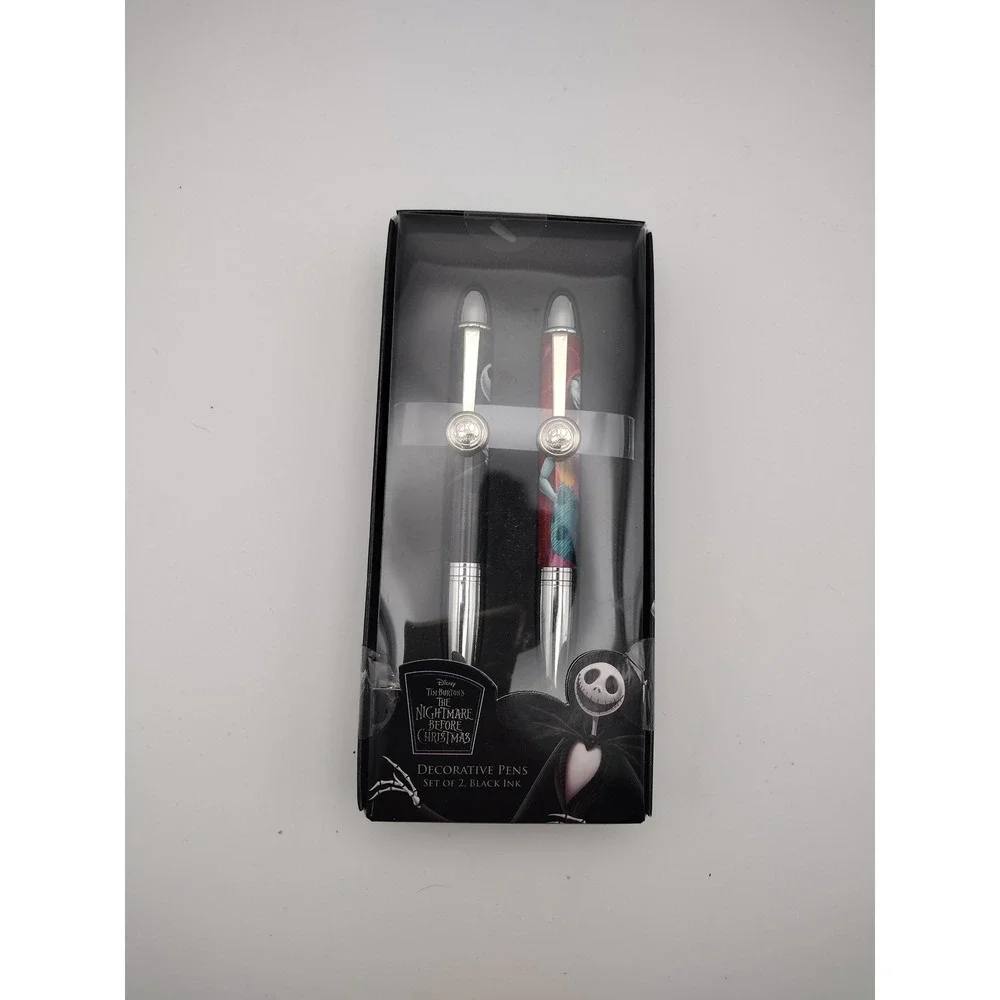 Disney Nightmare Before Christmas Decorative Pens Set of 2 Jack & Sally